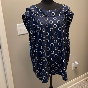 Plus size 22 bateau neckline blouse NWT